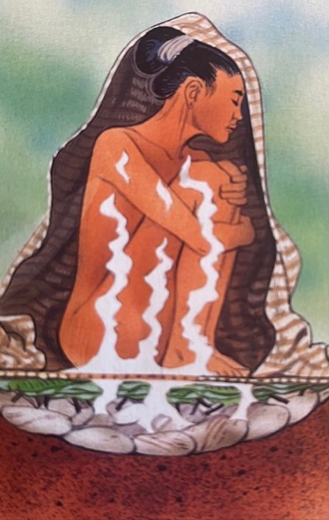 Traditional Steam Bath The gift of Rongoa by Shirley Cormack. Image: Spike Wademan